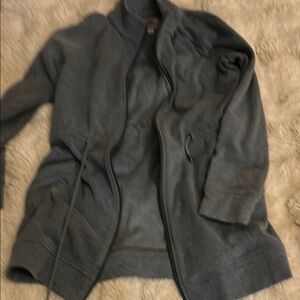 Light Blue Ugg  Zip-Up sweatshirt light weight with fleece. Perfect with legging